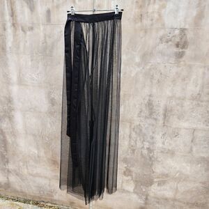 Nasty gal sheer maxi wrap skirt